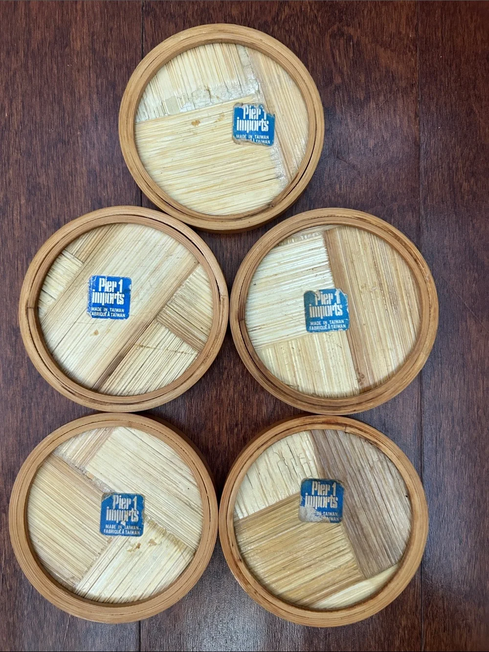 Vintage Pier 1 Imports Coasters, Set of 5